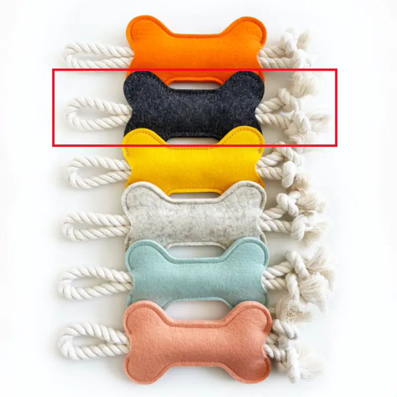 Bone Shape Fetch & Tug Dog Toy