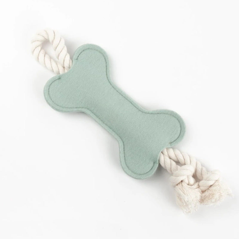 Bone Shape Fetch & Tug Dog Toy