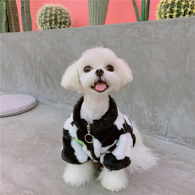 Faux Fur Dog Jacket