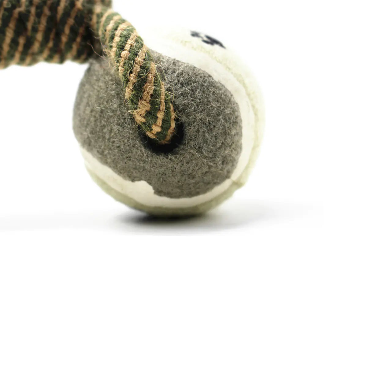 Cotton Rope Dog Toy with Tennis Ball