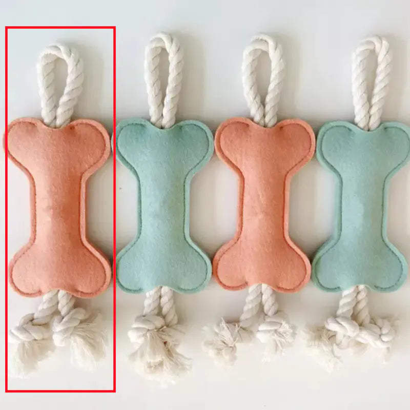 Bone Shape Fetch & Tug Dog Toy