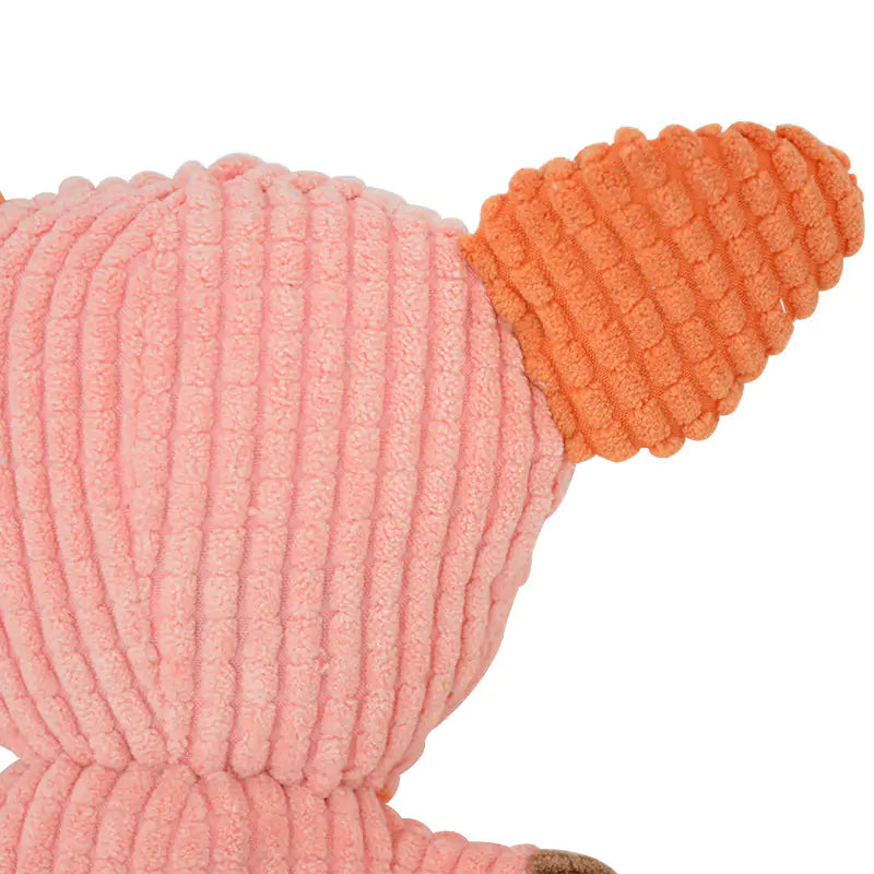 Squeaky Pig Plush Dog Toy