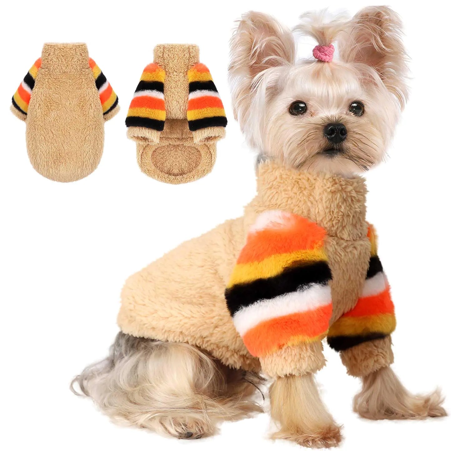 Rainbow Sleeve Dog Sweater