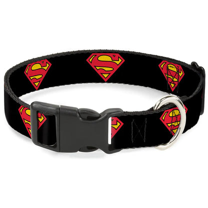 Superman Black Dog Collar