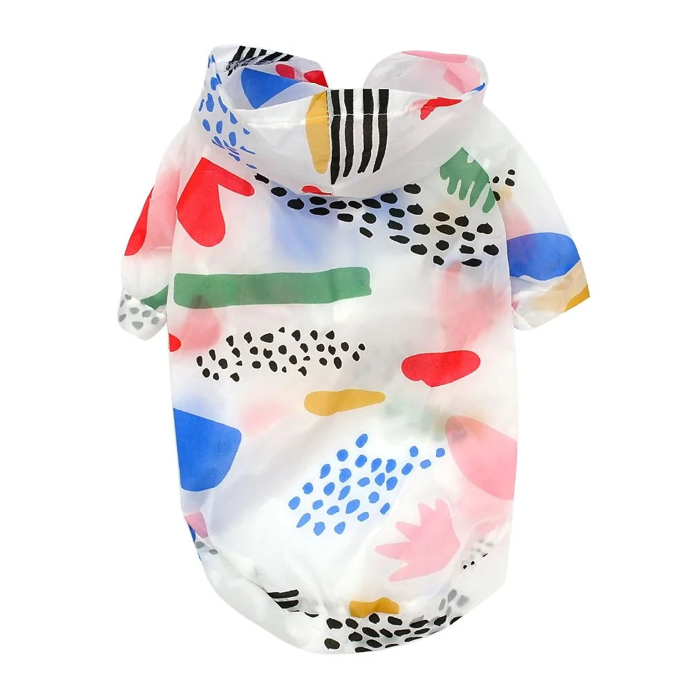 Colorful Dog Raincoat