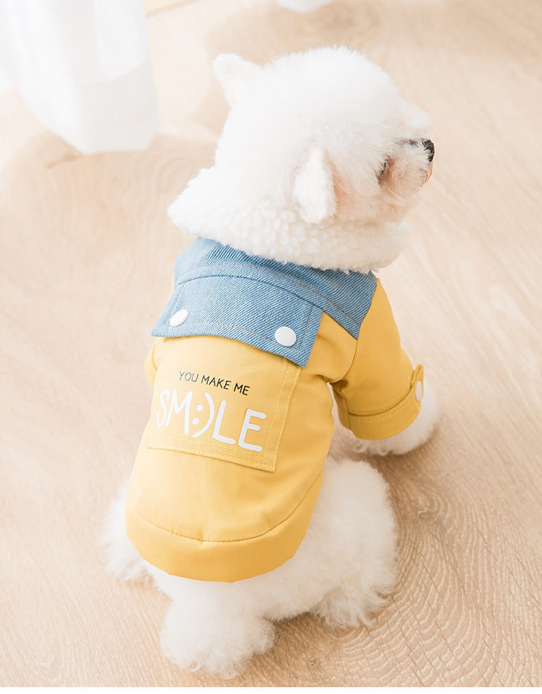 You Make me Smile Dog Coat
