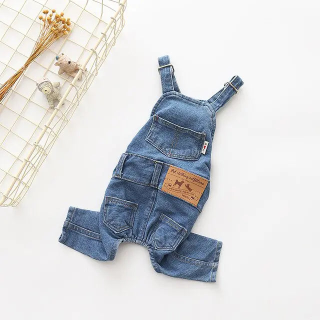 Denim Dog Jumpsuit