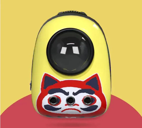 Transparent Kitty Capsule Backpack