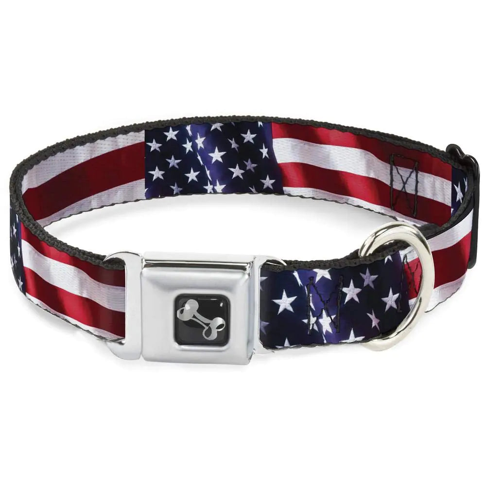 American Flag Dog Collar