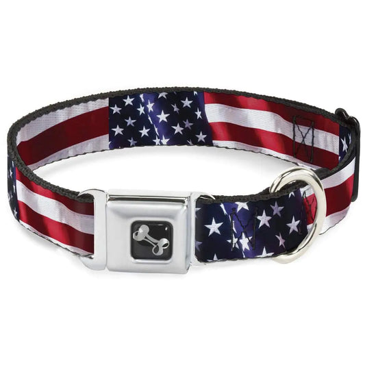 American Flag Dog Collar