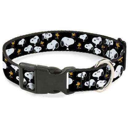Snoopy Black Dog Collar