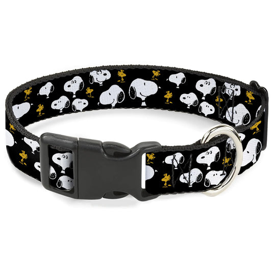 Snoopy Black Dog Collar