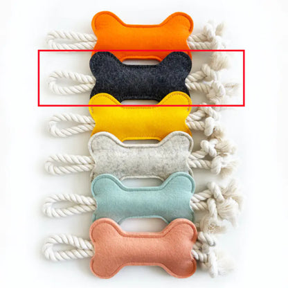 Bone Shape Fetch & Tug Dog Toy