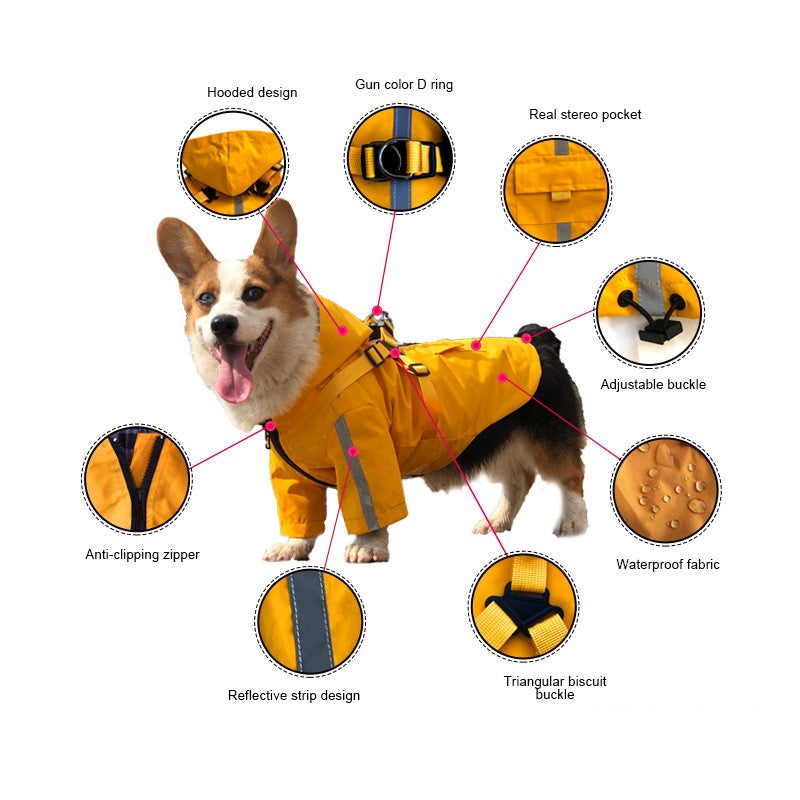 Reflective Pet Raincoat