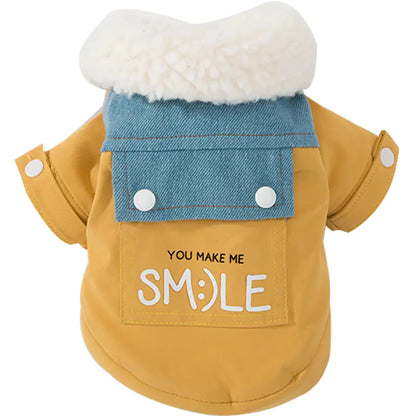You Make me Smile Dog Coat