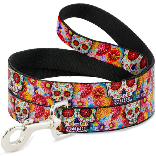Multicolor Skull Dog Leash