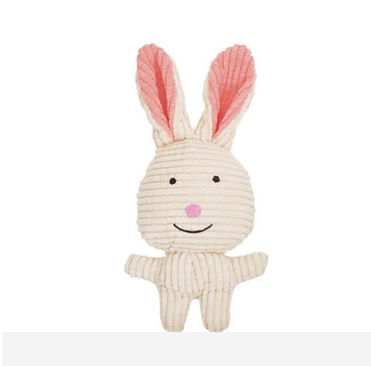 Squeaky Rabbit Plush Dog Toy