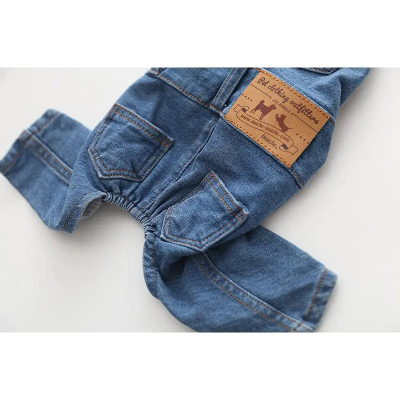 Denim Dog Jumpsuit