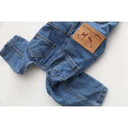 Denim Dog Jumpsuit