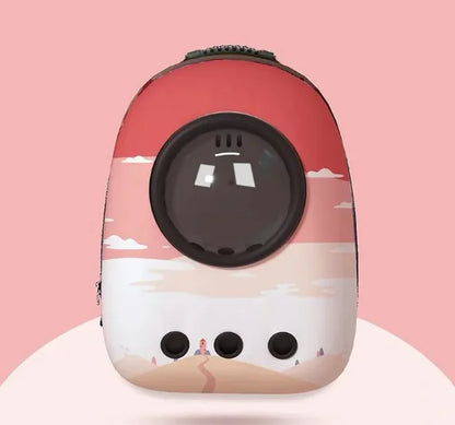 Multicolor Space Capsule Backpack