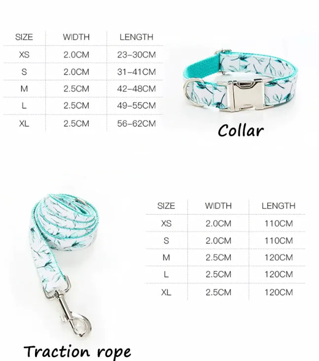 Floral Pet Leash Set