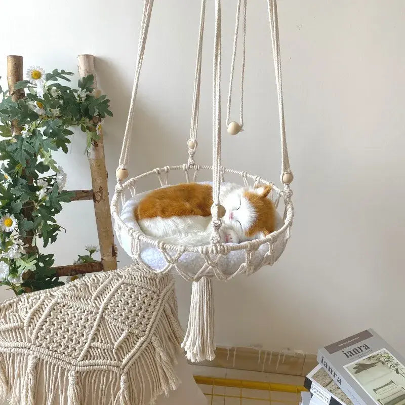 Makrome Cat Hammock