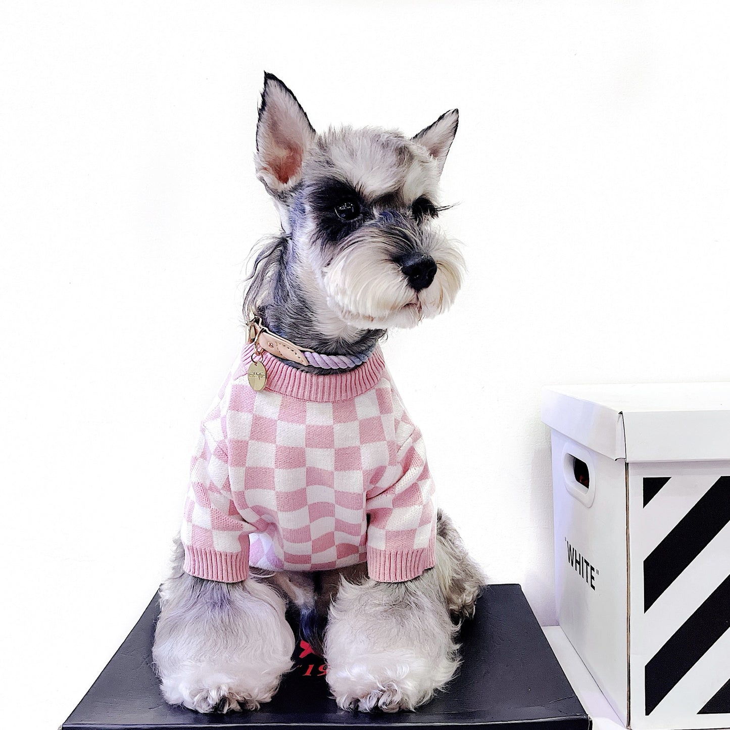 Checkerboard Dog Sweater