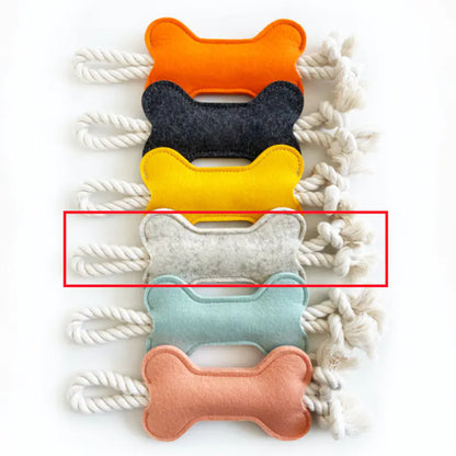 Bone Shape Fetch & Tug Dog Toy
