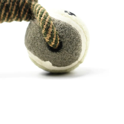 Cotton Rope Dog Toy with Tennis Ball