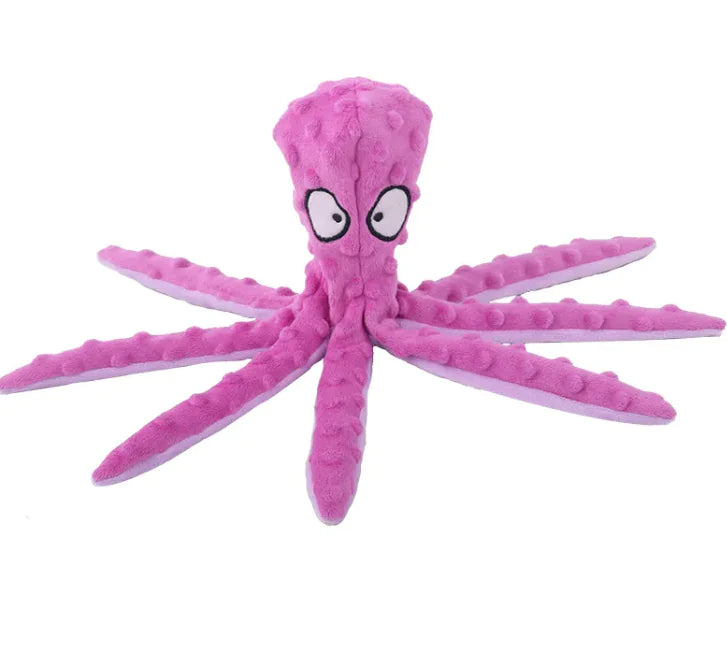 Plush Octopus Dog Toy
