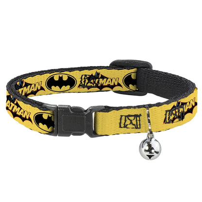 Batman Yellow Cat Collar