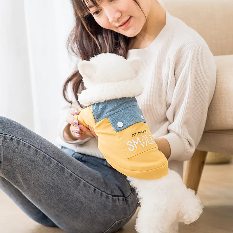 You Make me Smile Dog Coat