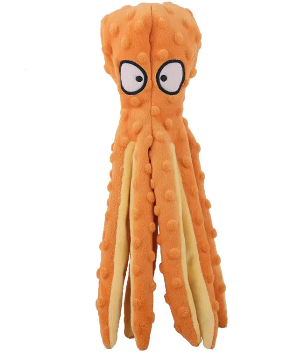 Plush Octopus Dog Toy
