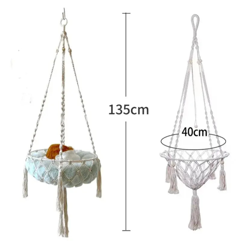 Makrome Cat Hammock