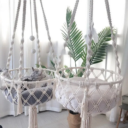 Makrome Cat Hammock